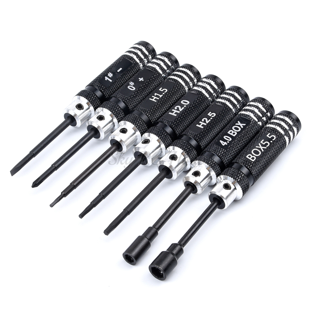 Rc Helicopter Tool Kit - 7 Teile/satz 0/1/1.5/2/2.5/4/5,5mm DIY Hexagonal Hex