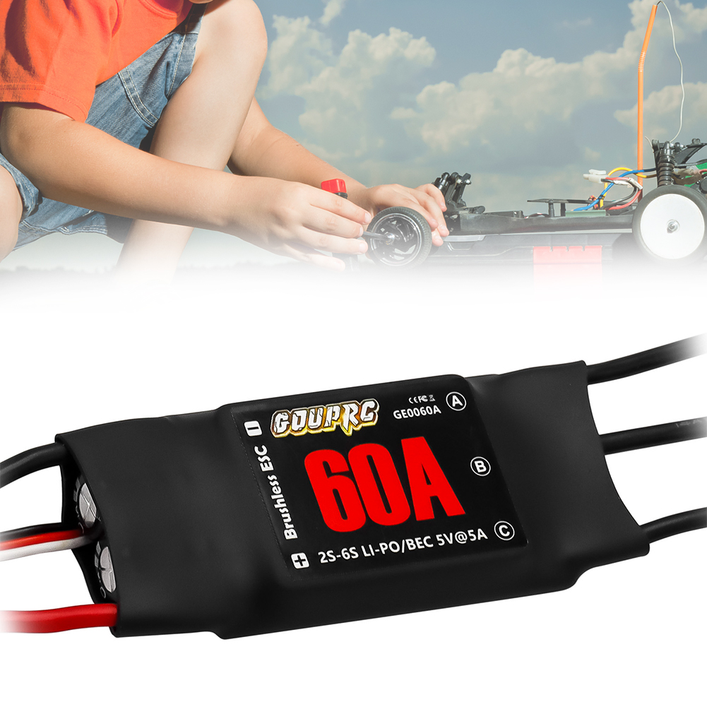 Rc Helicopter Electric - 60A Bürstenloser ESC 2-6S Elektrischer Geschwindigkeitsregler