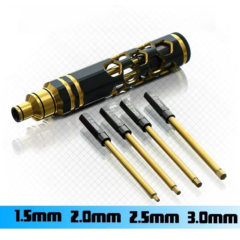 Rc Helicopter Tool Kit - 4-in-1-Schraubendreher mit Sechskant, Schraubendreher, Sechskant-Schraubendreher, Werkzeug-Set,