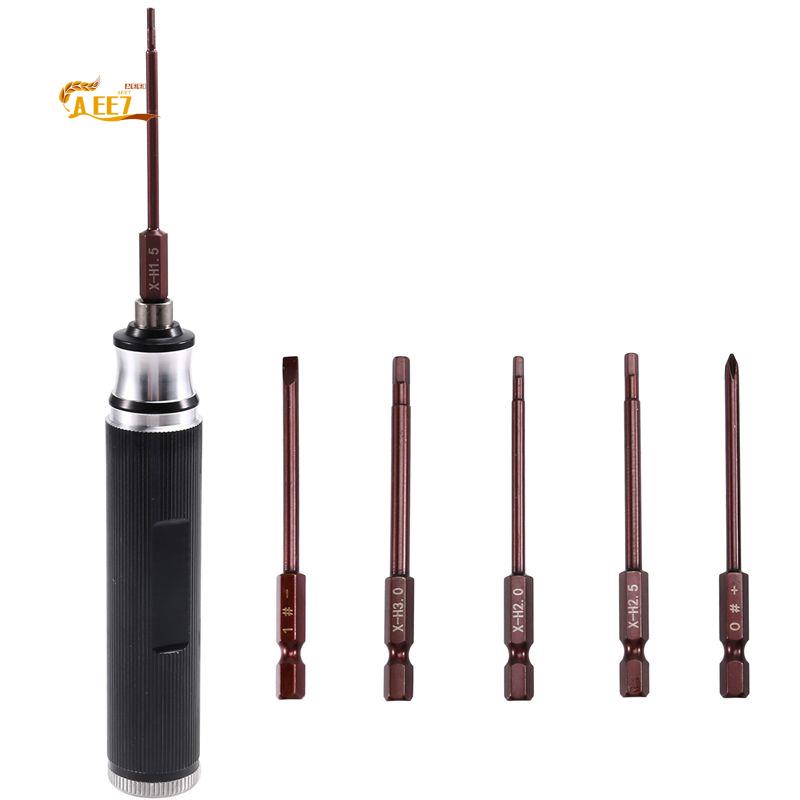 Rc Helicopter Tool Kit - AEE7-6-in-1 Sechskant-Schraubendreher 1,5/2,0/2,5/3,0 mm Reparaturwerkzeug-Set für