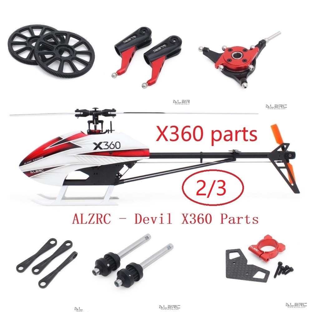 Rc Helicopter Bag - ALZRC Devil X360 Parts, Hauptrahmen-Heckausleger-Hauptwellenriemen, kompatibel