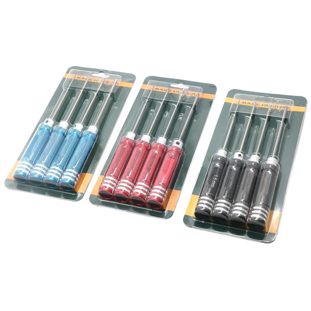 Rc Helicopter Tool Kit - 4-teiliges Sechskantschraubendreher-Set, Titanbeschichtung, gehärtet, 1,5 2,0