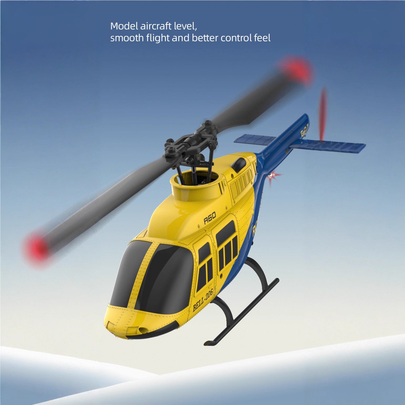 Rc Helicopter Single Rotor - A60 Bell 206 RC-Hubschrauber im Maßstab
