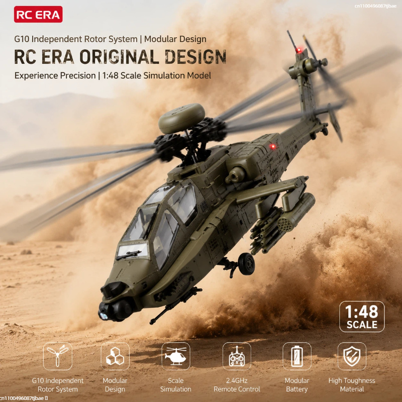 Rc Helicopter Single Rotor - RC Era AH-64D Apache Hubschrauber C170