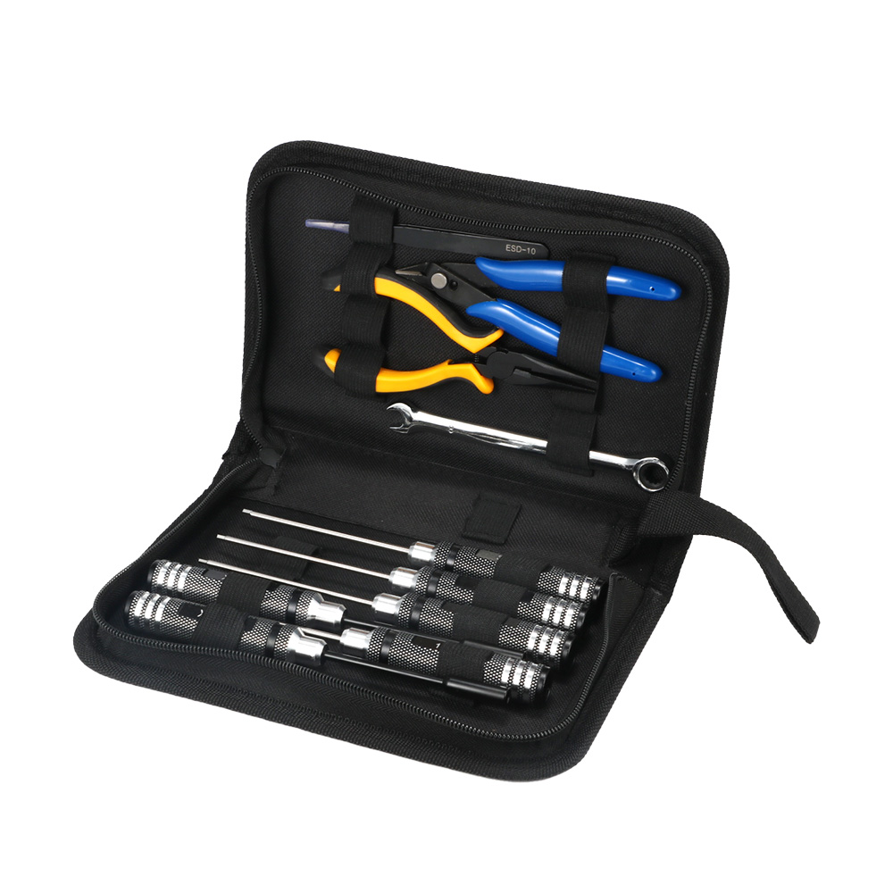 Rc Helicopter Tool Kit - 10-teiliges 10-in-1 FPV-Drohnen RC-Werkzeugset Präzisions-Schraubendreher Zangen