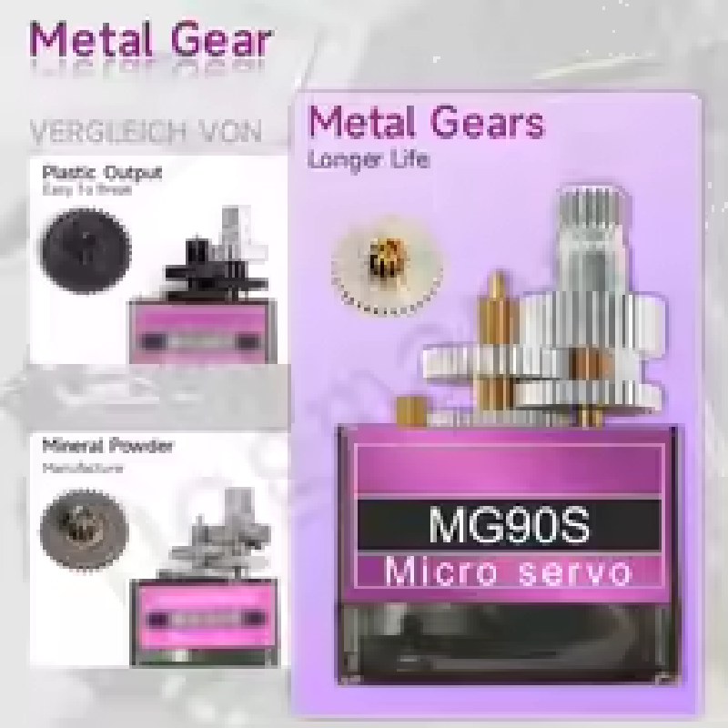 MG90S Metallgetriebe-Servo 9g  – Rc Helicopter Motor Bewertung und Preis