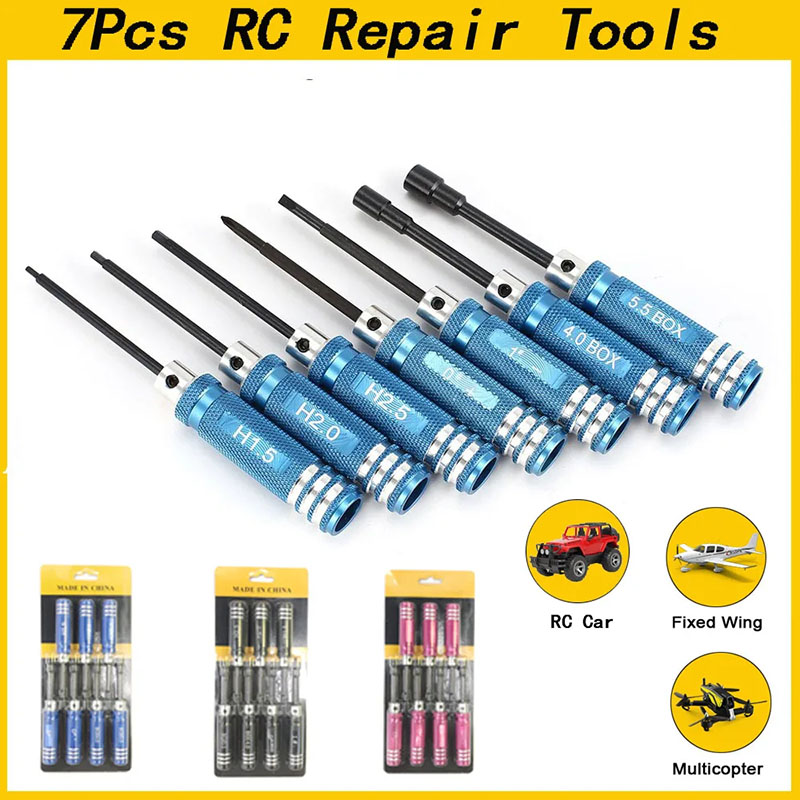 7-teiliges 1,5 2,0 2,5mm RC He – Rc Helicopter Tool Kit Bewertung und Preis
