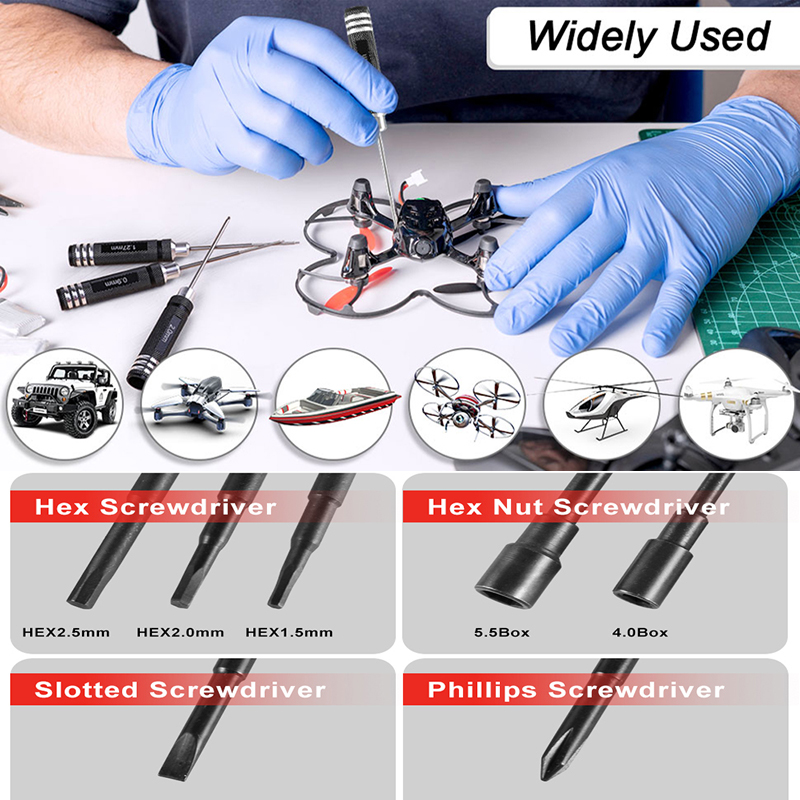 7-teiliges 1,5 2,0 2,5mm RC He – Rc Helicopter Tool Kit Bewertung und Preis