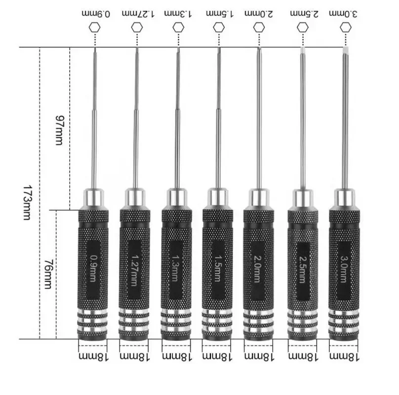 0,9/1,27/1,3/1,5/2,0/2,5/3,0mm – Rc Helicopter Tool Kit Bewertung und Preis