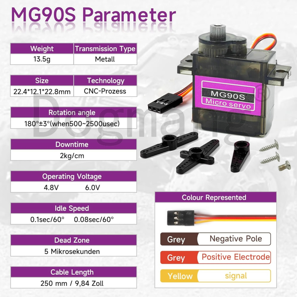 MG90S Servo 1/2/4/10/20/50 Stü – Rc Helicopter Servo Bewertung und Preis