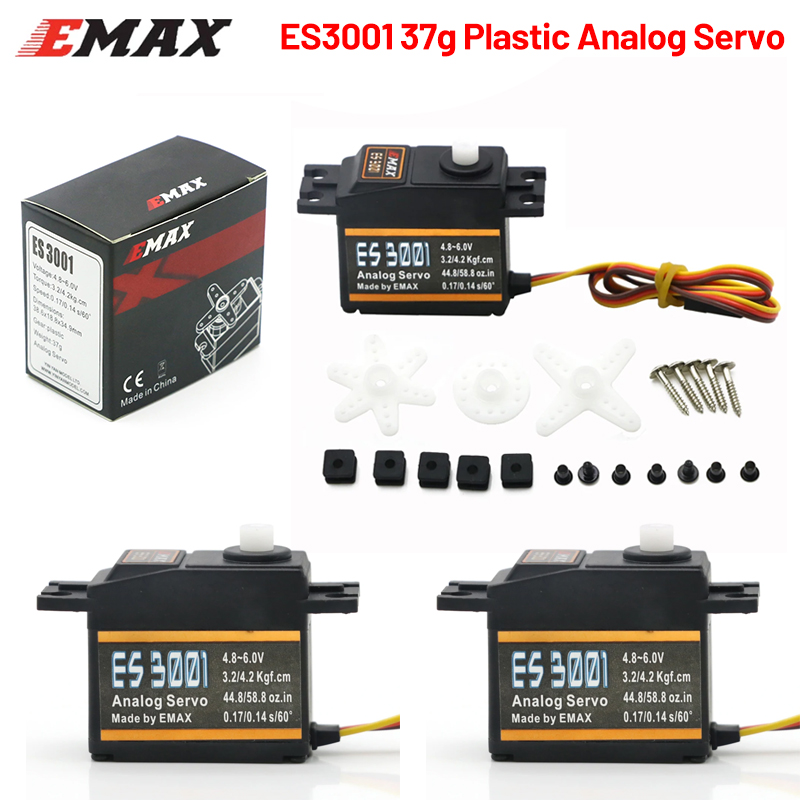 1/4PCS EMAX ES3001 4,8-6,0V 37 – Rc Helicopter Servo Bewertung und Preis
